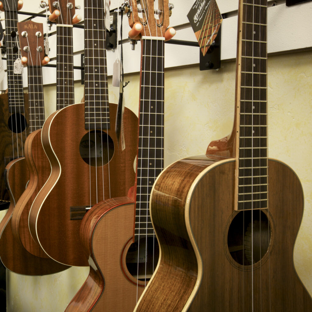 Photo: Ukuleles.